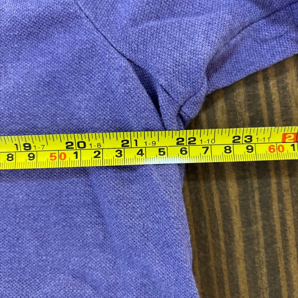 Polo Ralph Lauren Mens Classic Fit Pique Polo Shirt Purple Heather‎ Large - Picture 5 of 7